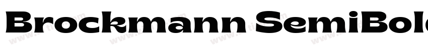 Brockmann SemiBold字体转换